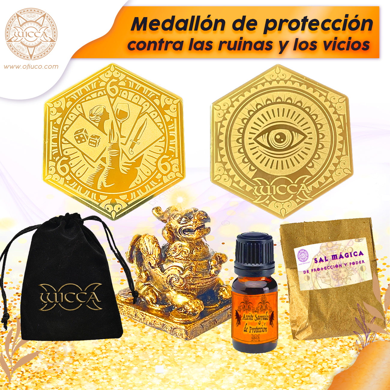 Medallion of Protection: Shield against ruins and vices